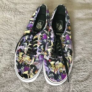 Vans Disney Villains Print Sneakers women’s 9.5
